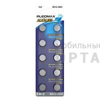 Элемент питания SAMSUNG PLEOMAX AG12 (386) LR1142, LR43 Button Cell (10/100/1000/70000)