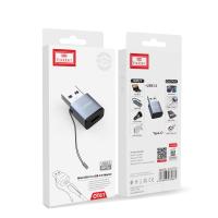 Переходник Type-C(f)-USB Earldom ET-OT61, подвеска, черный