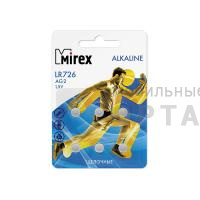 Элемент питания Mirex AG2 / LR726  1,5V  6 шт (6/216/648), ecopack