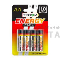 Элемент питания Трофи LR6-4BL ENERGY POWER Alkaline (40/640/20480) Элемент питания Трофи LR6-4BL ENERGY POWER Alkaline (40/640/20480)